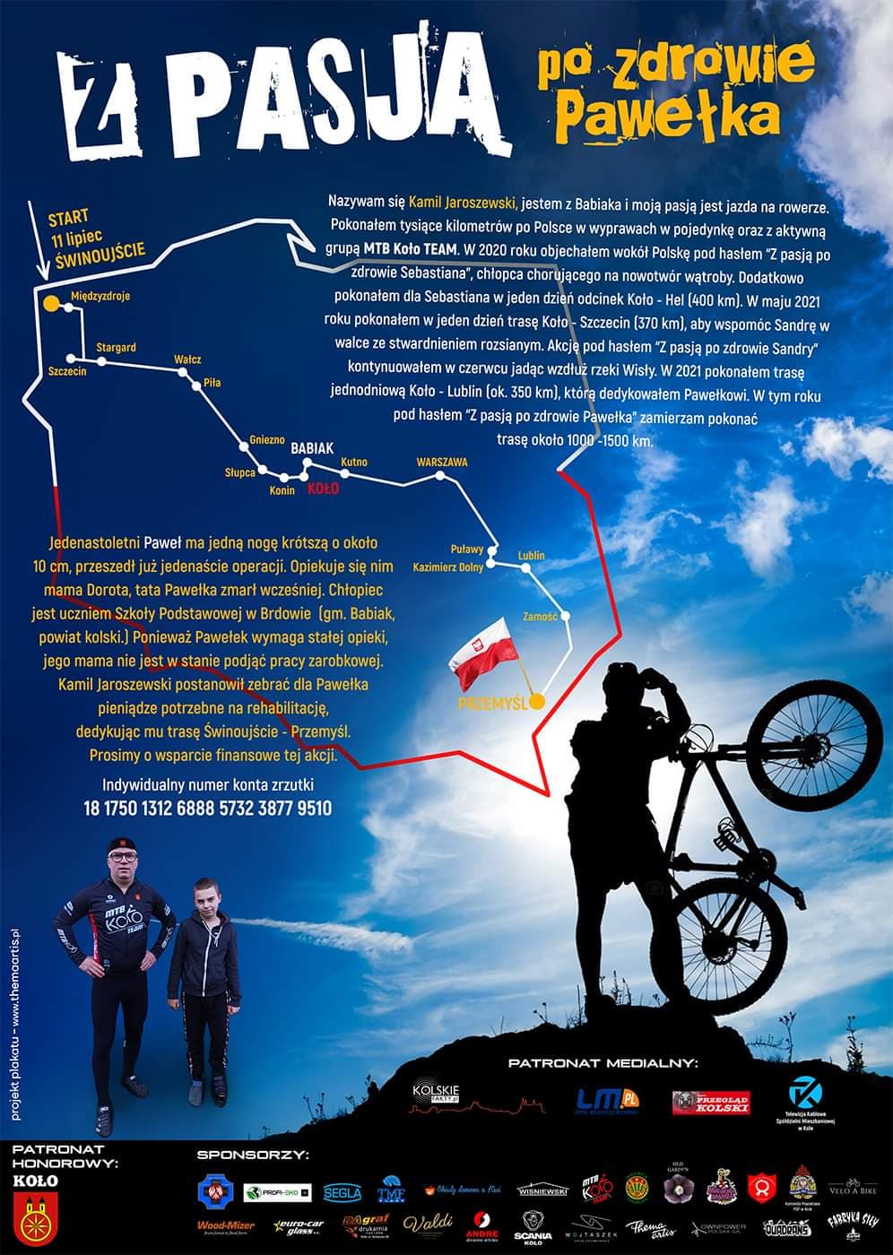 Kamil Jaroszewski znów rusza w trasę. Przejedzie ponad tysiąc kilometrów