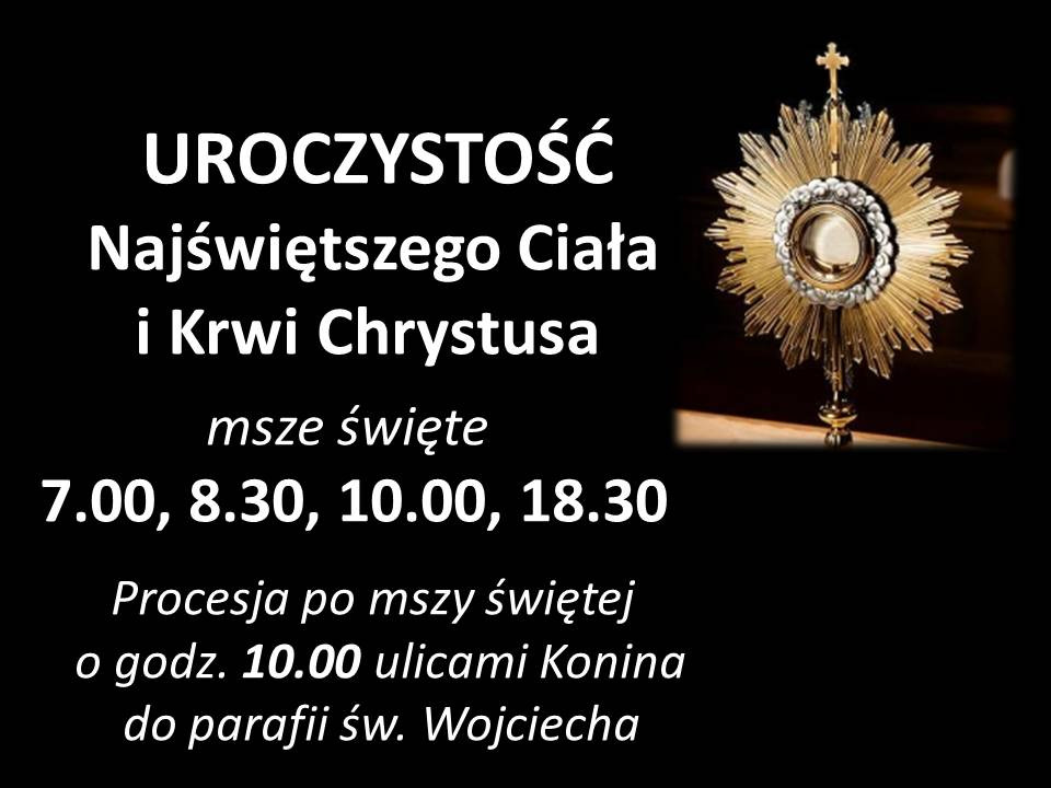 Boże Ciało w Koninie i Licheniu. Sprawdź o której przejdą procesje!