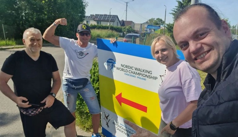 Konińscy instruktorzy na Mistrzostwach Świata Nordic Walking - Choczewo 2022