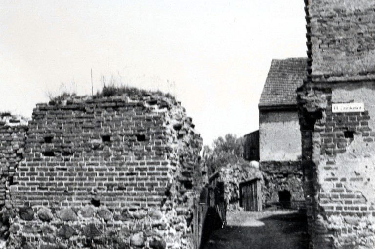 Zdjęcia ruin zamku biskupa Andrzeja Łaskarza w Gosławicach