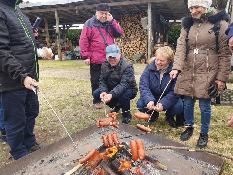 Wyszyna przywitała turystów z Konina. Na Spacerze Walentynkowym