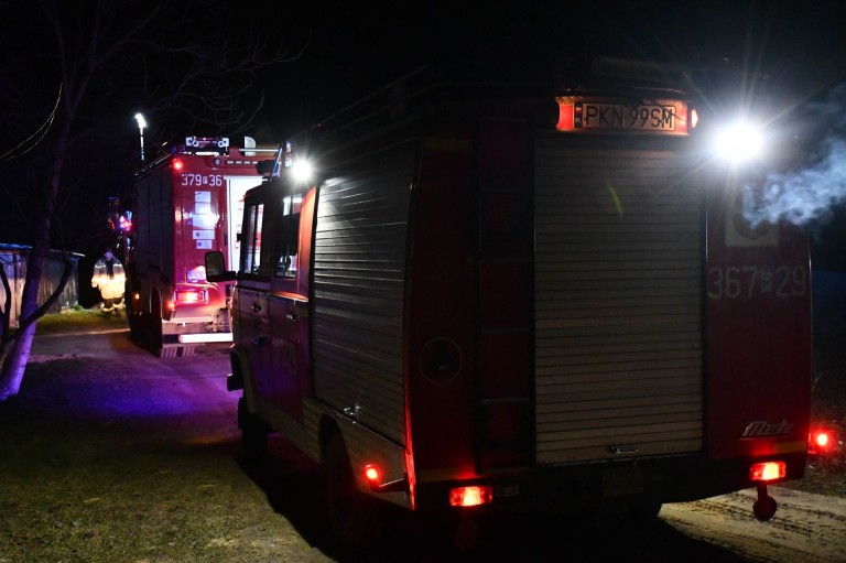Płonie obora. Strażacy walczą z pożarem w Brzeźniaku