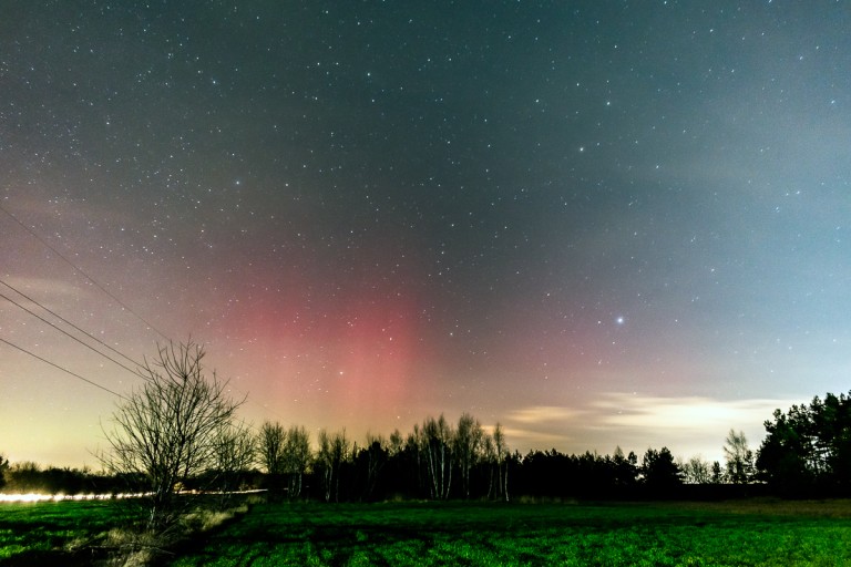Zorza polarna nad Koninem! Zobacz te spektakularne zdjęcia