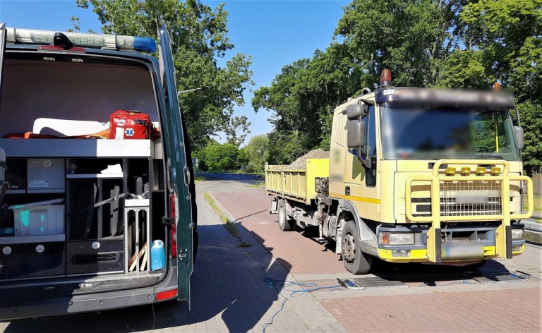 Przeciążone ciężarówki w Koninie. Inspektorzy wystawili mandaty i zakazy jazdy