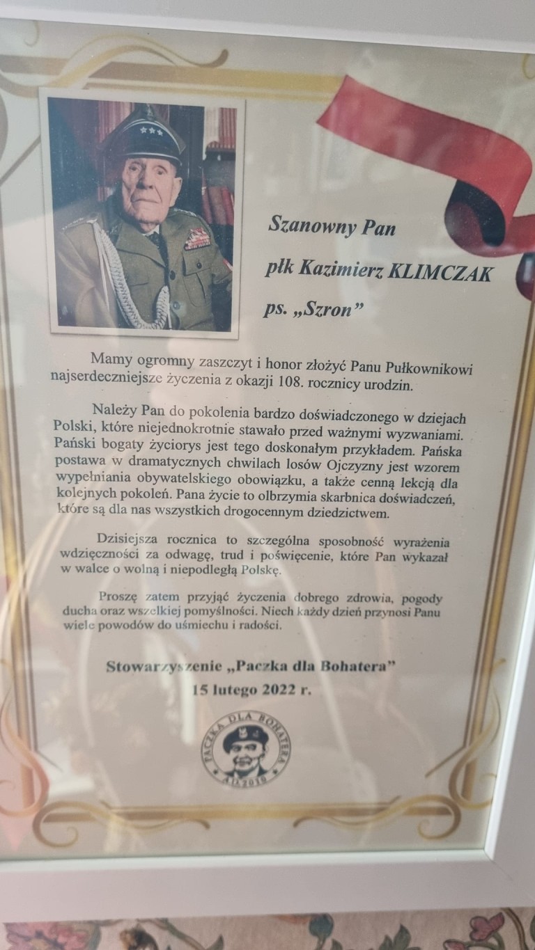 Wizyta u najstarszego powstańca. Życzenia od mieszkańców gminy