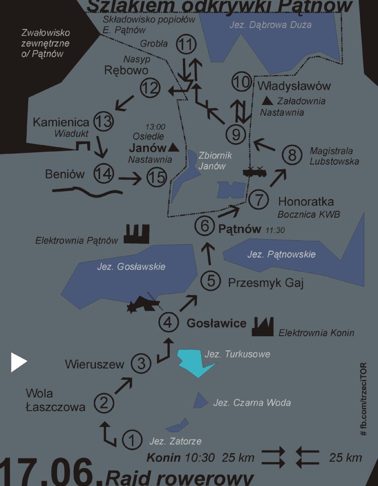 Kopalnia historii. Rowerzyści na szlaku byłej odkrywki Pątnów