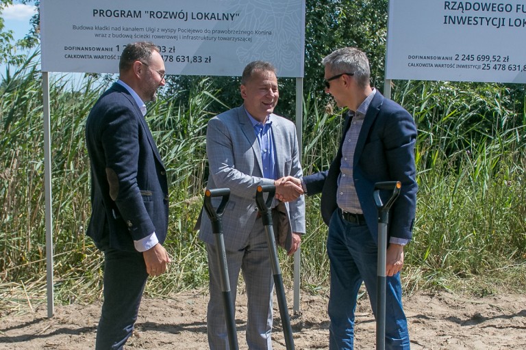 Budowa kładki na wyspę Pociejewo rozpoczęta. Pochłonie 25 mln zł