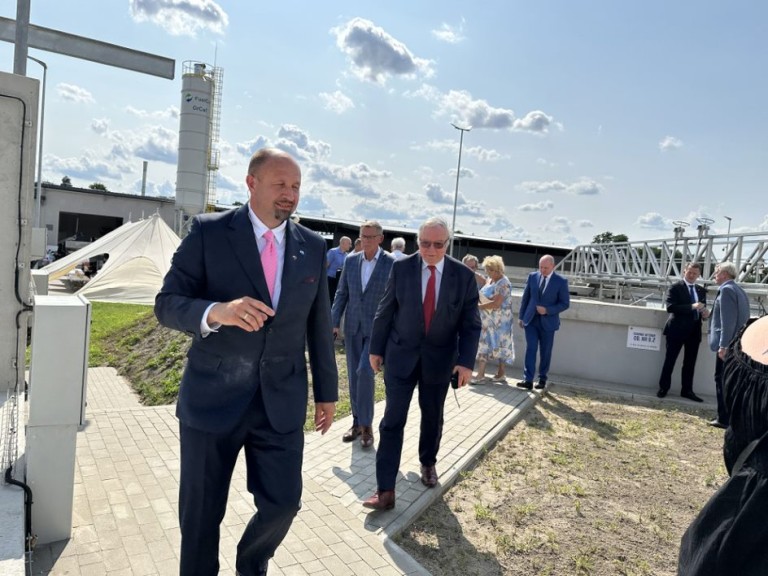 To nie film. Reżyser Krzysztof Zanussi na otwarciu oczyszczalni ścieków