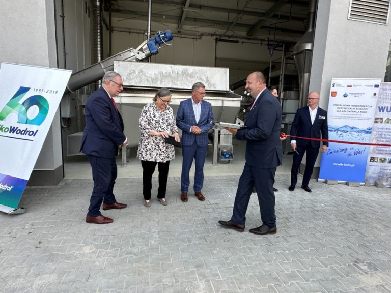 To nie film. Reżyser Krzysztof Zanussi na otwarciu oczyszczalni ścieków