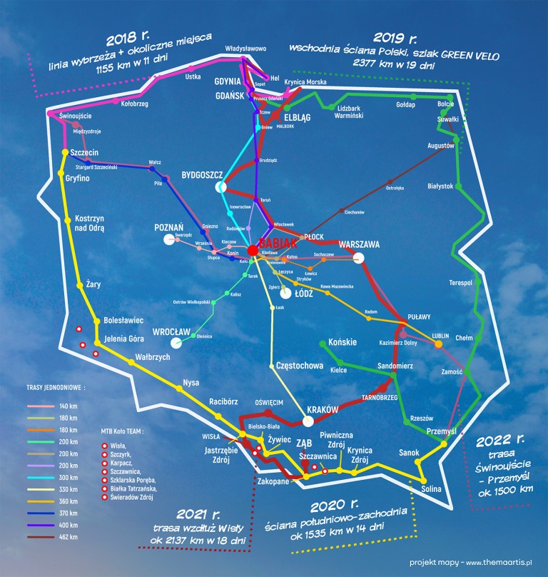 Charytatywnie 1500 kilometrów. Pojedzie dla chorej czterolatki