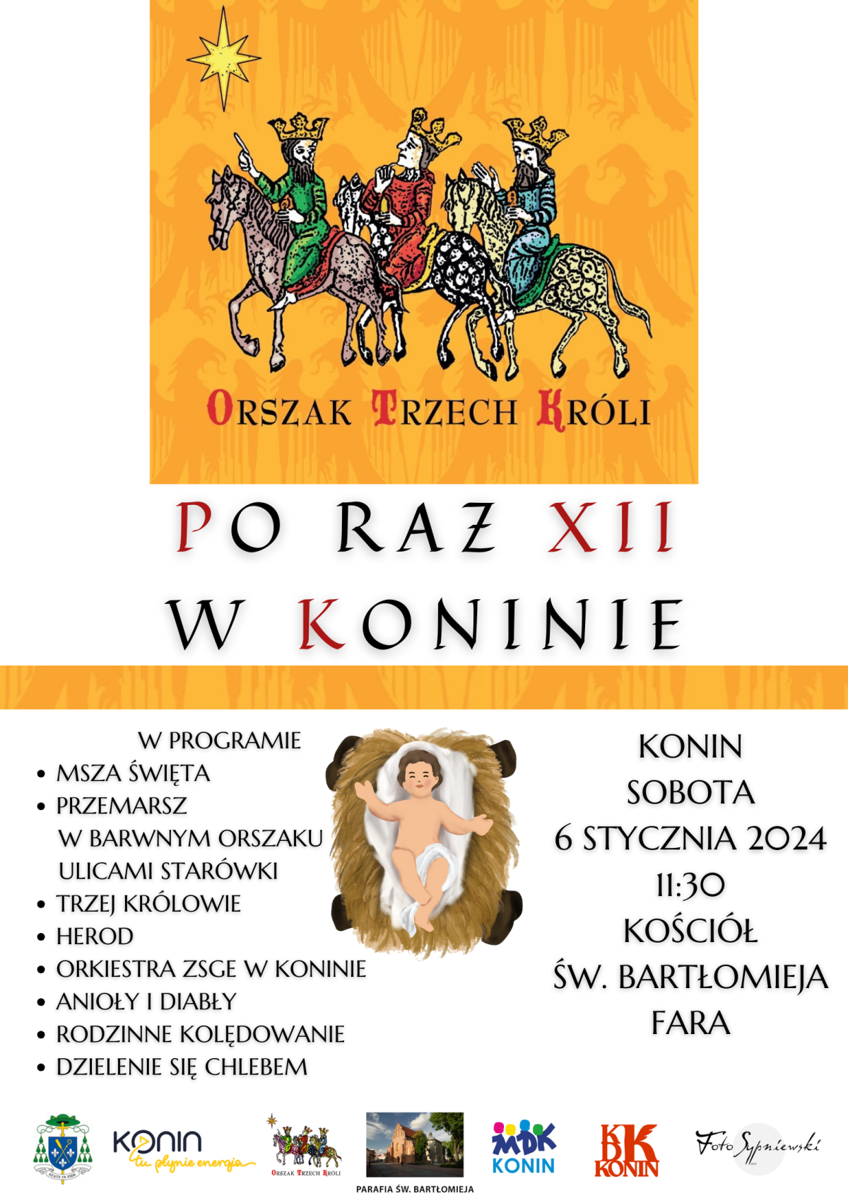 Święto Trzech Króli w Koninie. Będzie orszak i wspólne kolędowanie