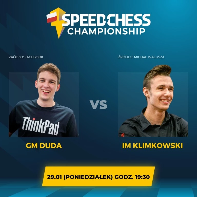 Klimkowski drugi w Speed Chess Championship Poland. Zwyciężył Duda