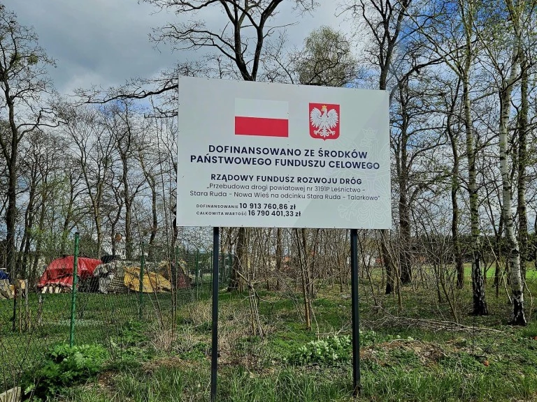 Droga Leśnictwo - Stara Ruda - Morzyczyn - Talarkowo już dostępna