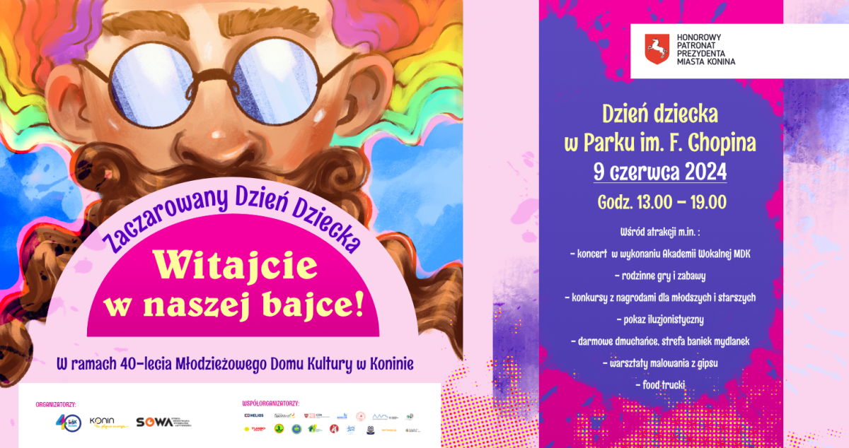 Witajcie w naszej bajce. Festyn dla dzieci w konińskim parku