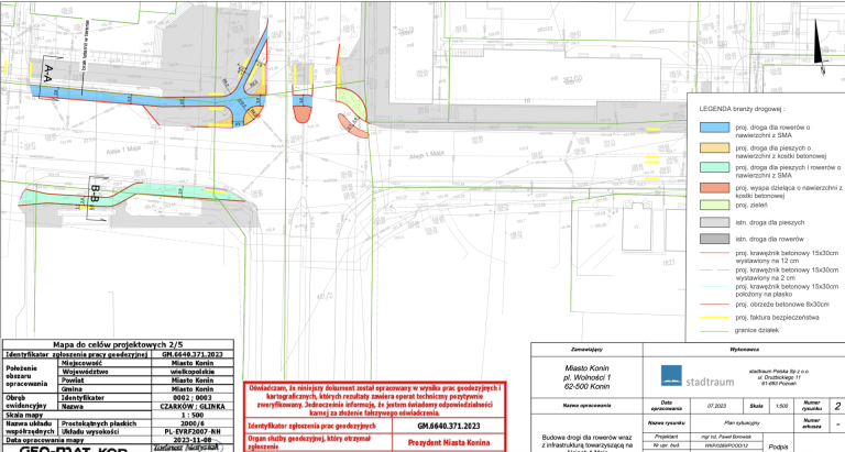 Nowe drogi rowerowe w centrum Konina. Mogą powstać za kilka miesięcy