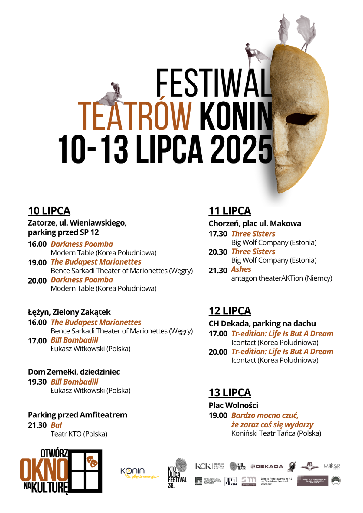 Teatr bez biletów i bez granic. „Otwórz OKNO na kulturę” w Koninie