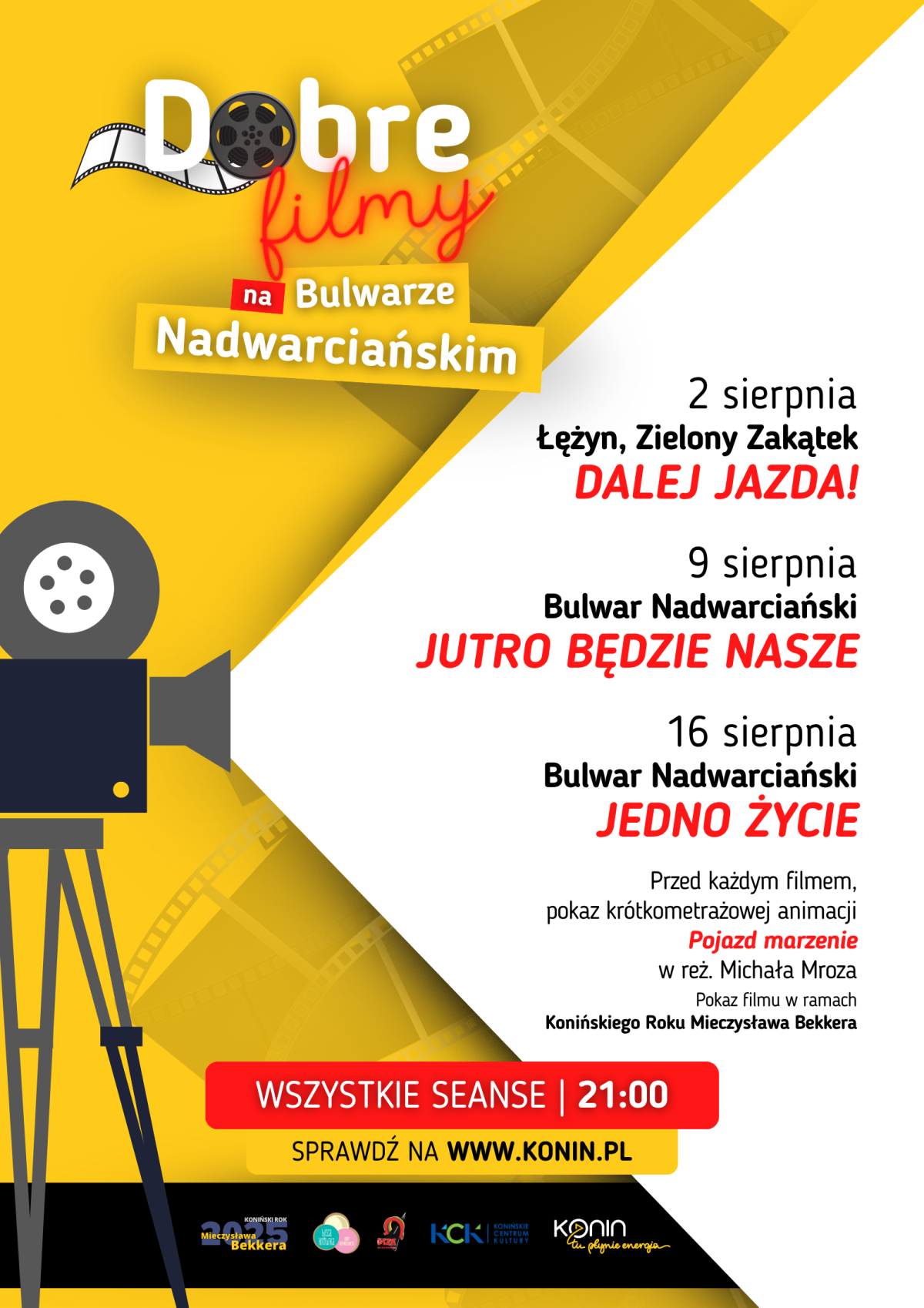 Bulwar Nadwarciański i Łężyn. Sierpniowe seanse filmowe pod gwiazdami
