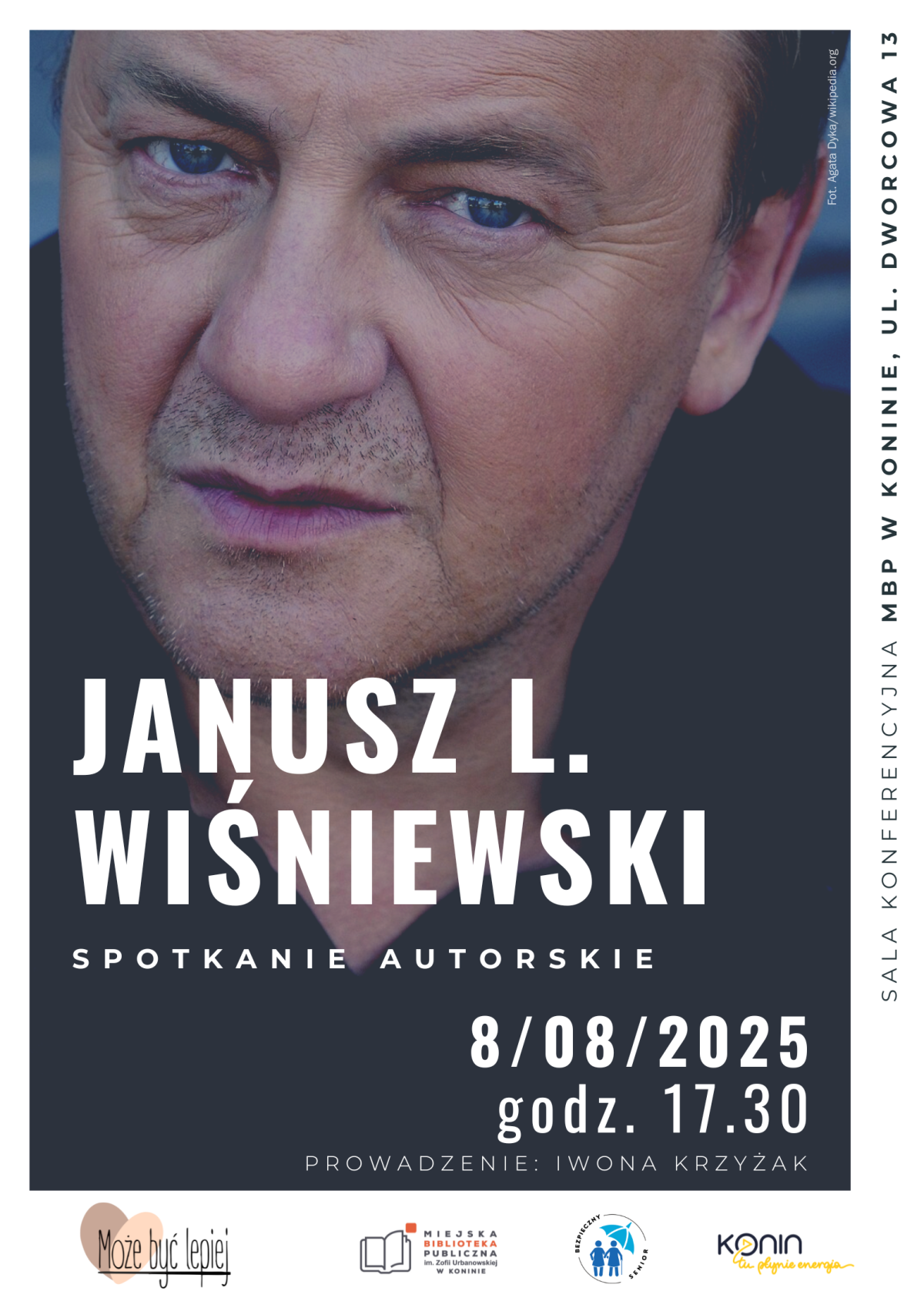 Piątek z literaturą: Janusz Leon Wiśniewski w Koninie