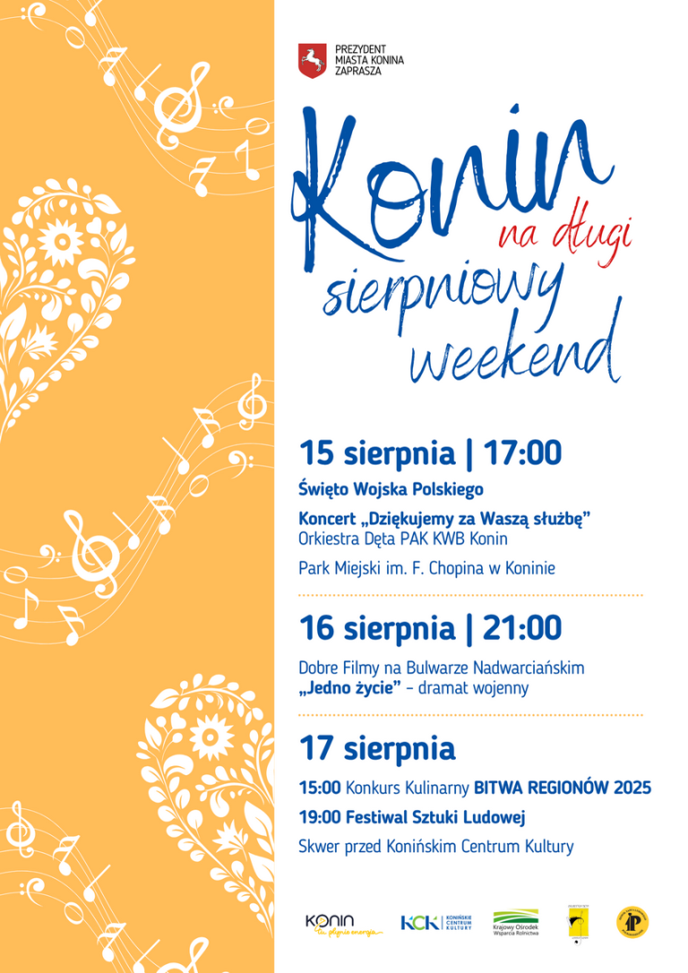 Weekendowy rozkład jazdy. Zobacz co będzie się działo!