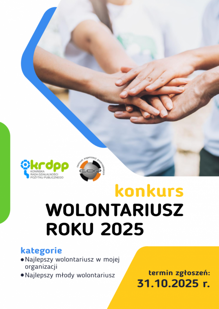 Ostatnie dni na zgłoszenia do konkursów „KoniCZYNka” i „Wolontariusz Roku”