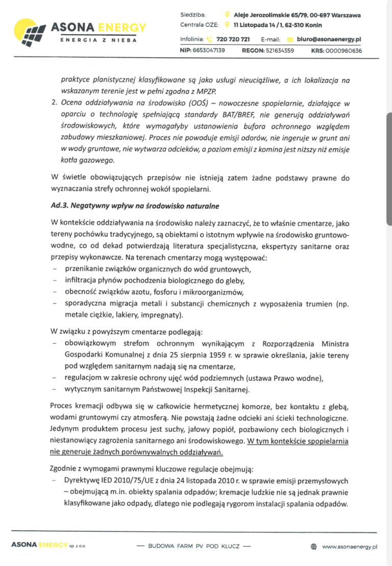 Protestują przeciwko spopielarni na ul. Działkowej. Inwestor: nie ma zagrożenia