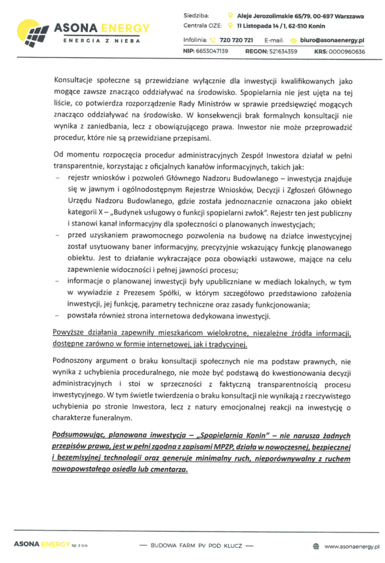 Protestują przeciwko spopielarni na ul. Działkowej. Inwestor: nie ma zagrożenia