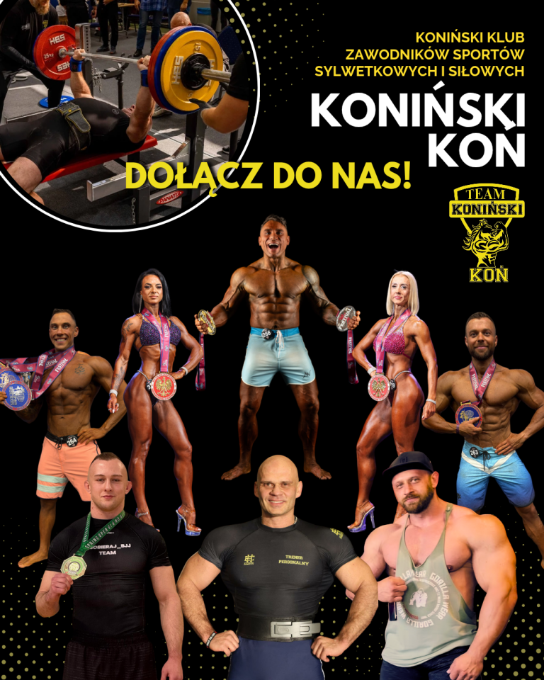 1,5% lokalnie. Koniński Klub Zawodników Sportów Sylwetkowych i Siłowych