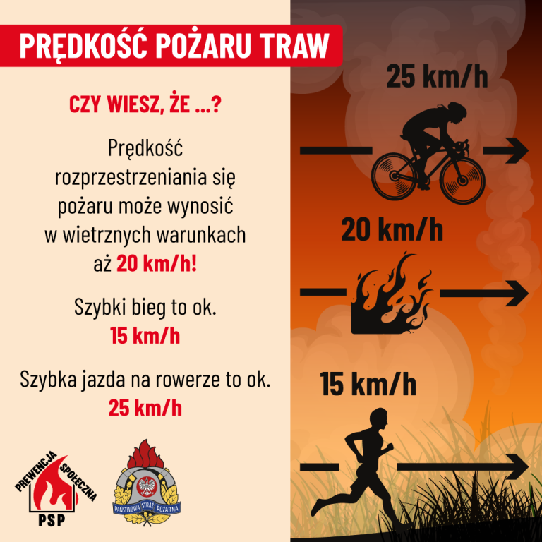 Czternaście pożarów traw w tydzień. Strażacy przypominają, że to nielegalne