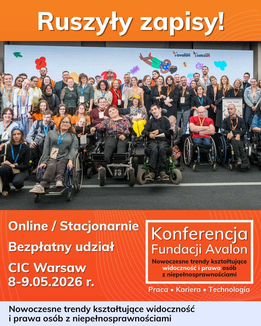 Konferencja „Nowoczesne trendy kształtujące widoczność i prawa osób z niepełnosprawnościami”