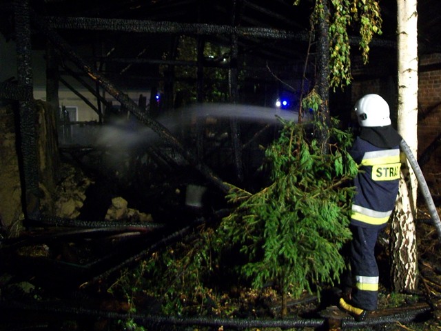 Spłonął budynek gospodarczy. Ogień gasiło aż 33 strażaków