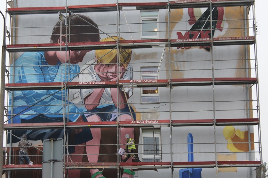 W ramach KBO w Koninie powstaje pierwszy mural
