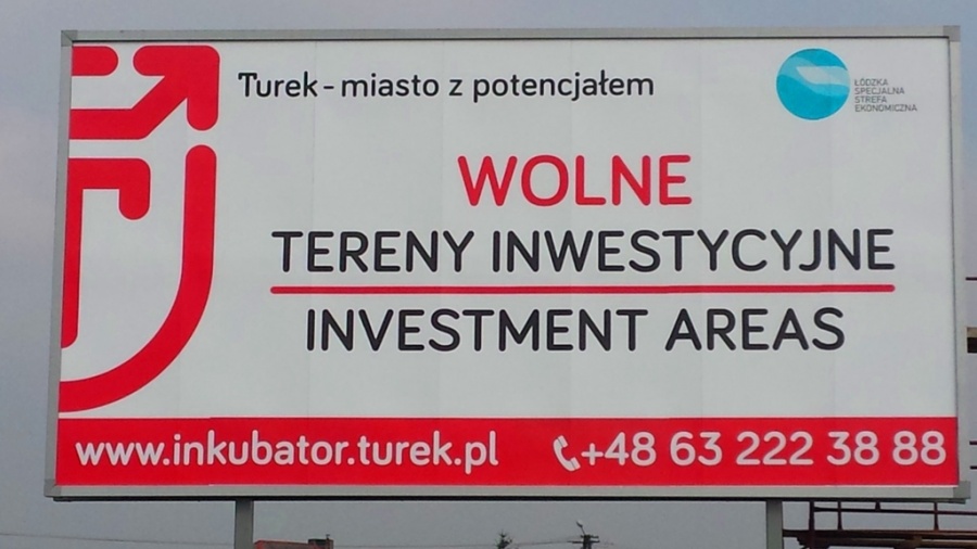 Na bilboardach promują Turecką Strefę Inwestycyjną