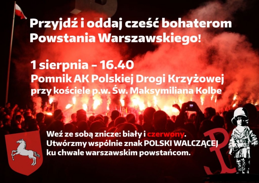 Konin. Obchody 72. rocznicy wybuchu Powstania Warszawskiego