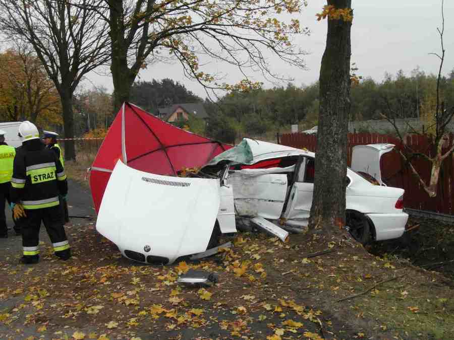 Tragedia w Kotwasicach. Dwie ofiary wypadku samochodowego