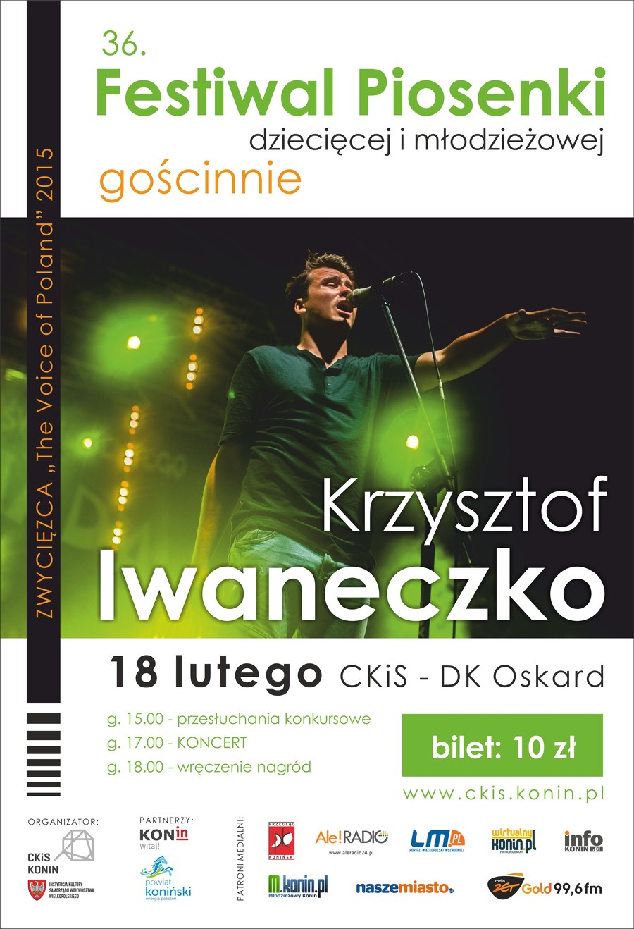 36. Festiwal Piosenki i koncert Krzysztofa Iwaneczko