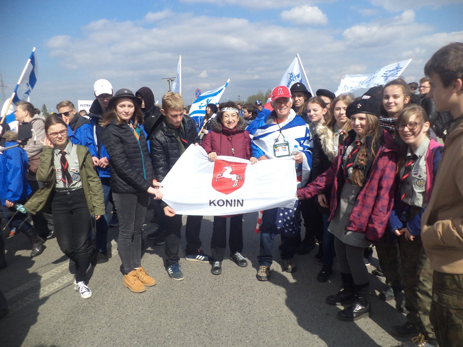 Harcerze z Konina z tysiącami Żydów przeszli w Marszu Żywych
