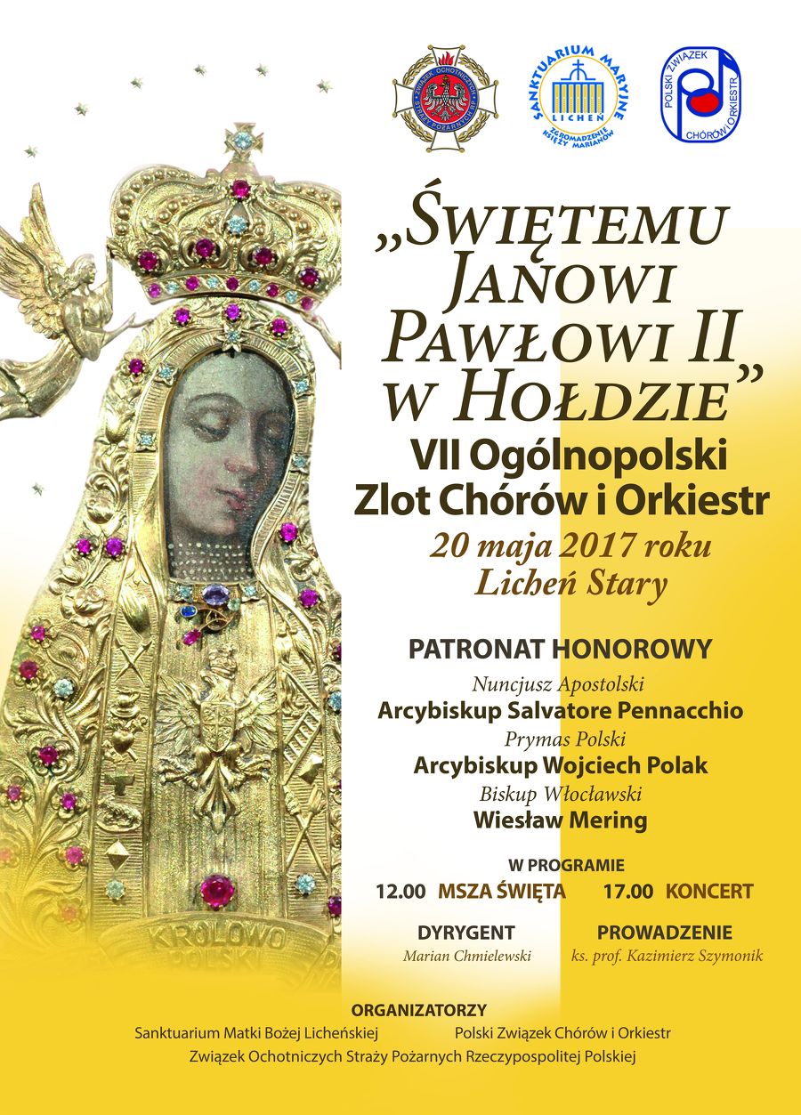 Licheń. Orkiestry dęte i chóry zagrają dla św. Jana Pawła II