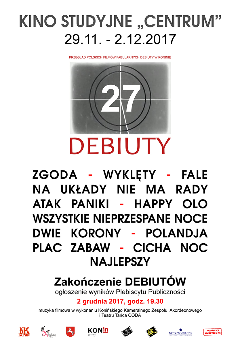 Już 27 Przegląd Polskich Filmów Fabularnych "Debiuty" w centrum