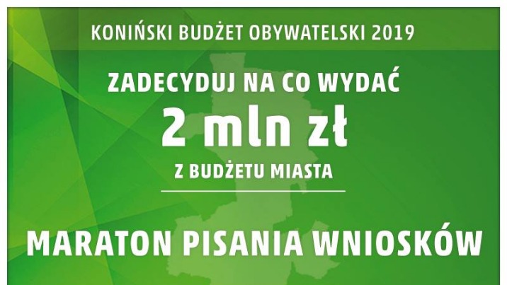 Maraton pisania wniosków. Koniński Budżet Obywatelski czeka!