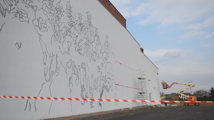 Kleczew. Powstaje jeden z największych w Wielkopolsce murali