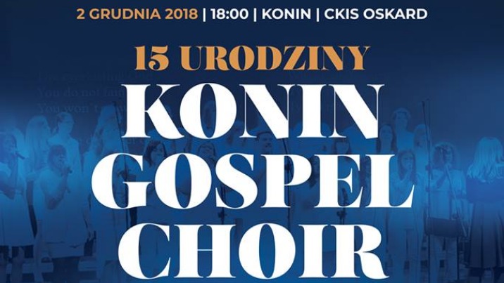 Jubileuszowy koncert konińskiego chóru gospel zabrzmi 2 grudnia