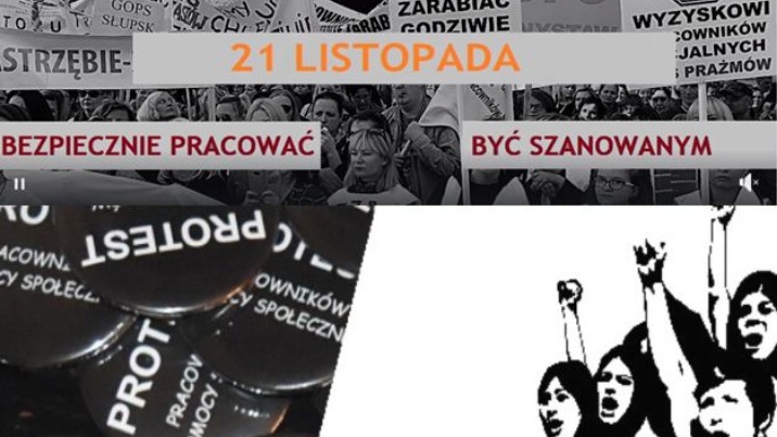 Pracownicy socjalni z Konina dołączyli do ogólnopolskiego protestu
