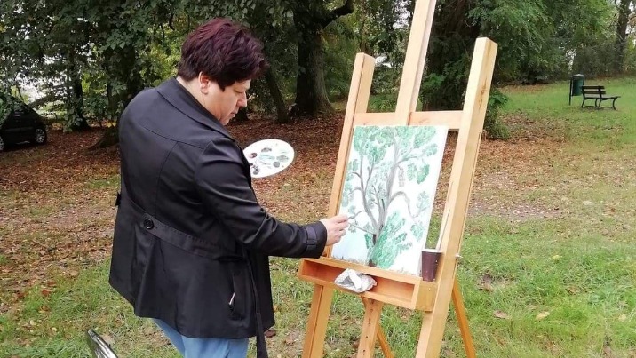Pejzaże wyobraźni, czyli plener malarski w radolińskim parku