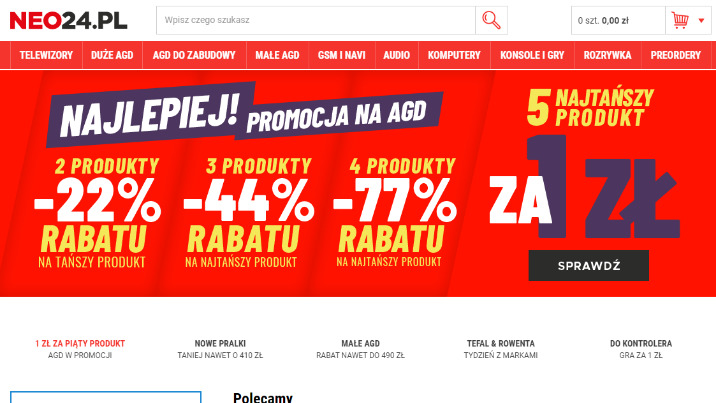 Neo24 rozdaje kody rabatowe w portalu Kody.pl