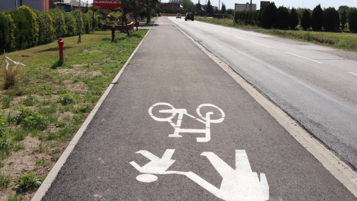 Rzgów. Ciąg pieszo - rowerowy już dostępny dla mieszkańców