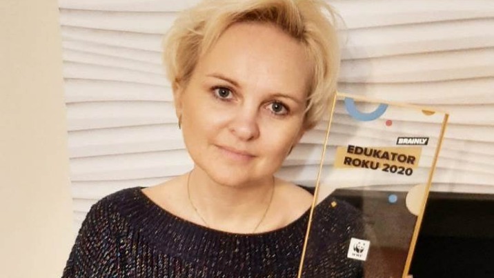 Joanna Gadomska z Żychlina z tytułem "Edukatora Roku 2020"
