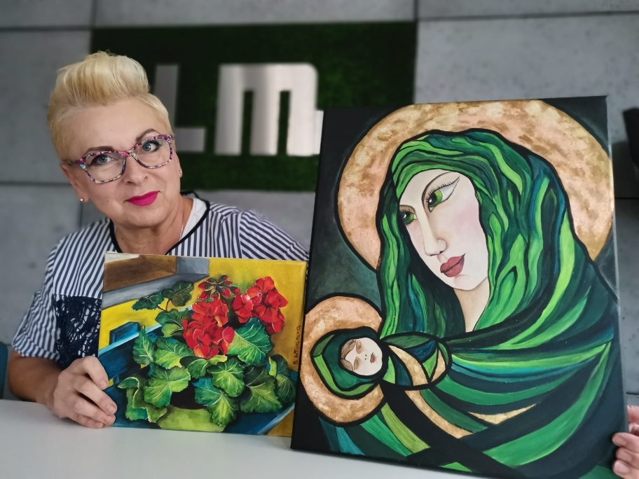 Taka kolorowa Beata Włodara i jej malarstwo od serca