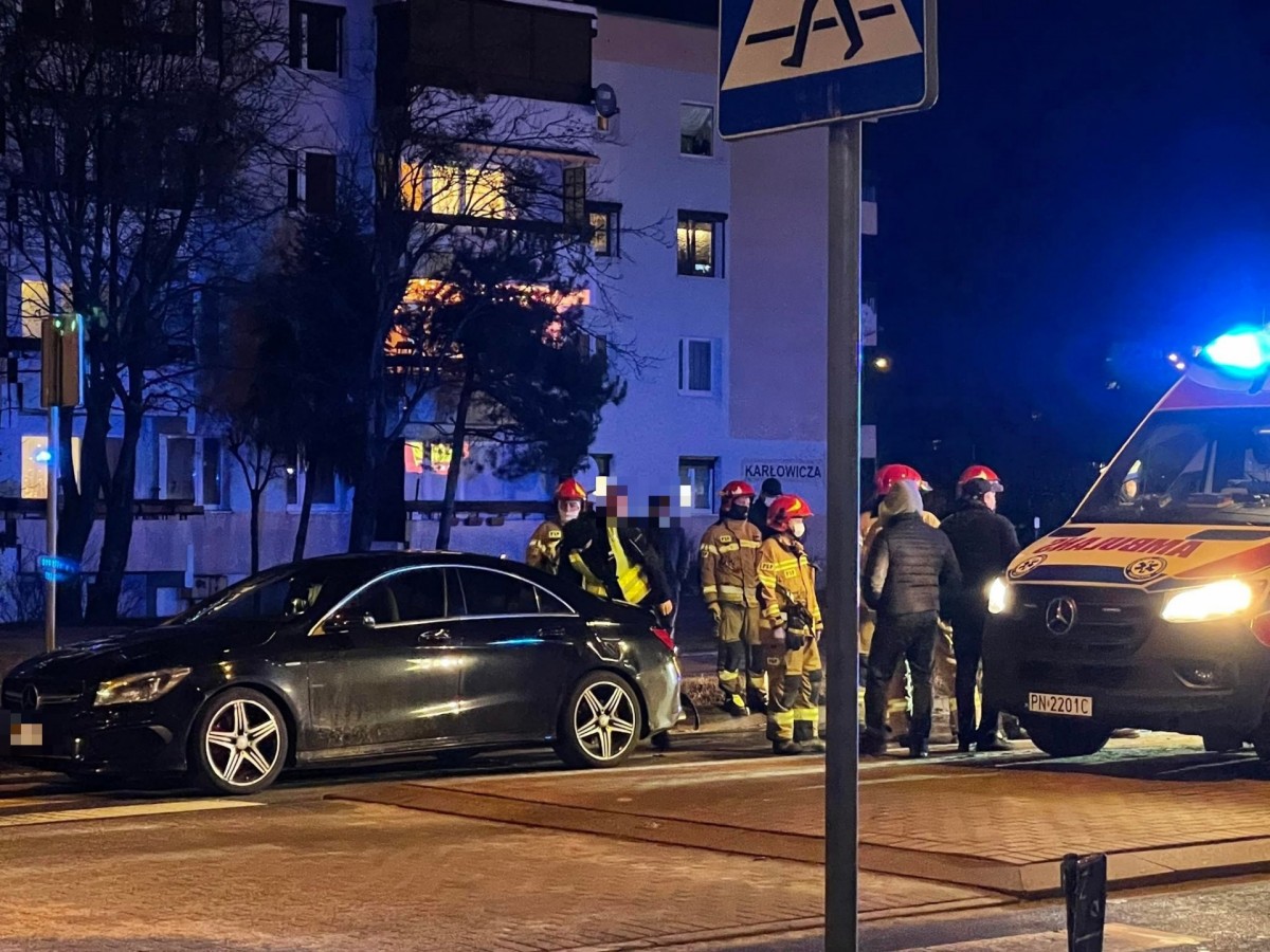 Wypadek na Zatorzu. Poszkodowane trzy osoby, w tym 4-letnie dziecko