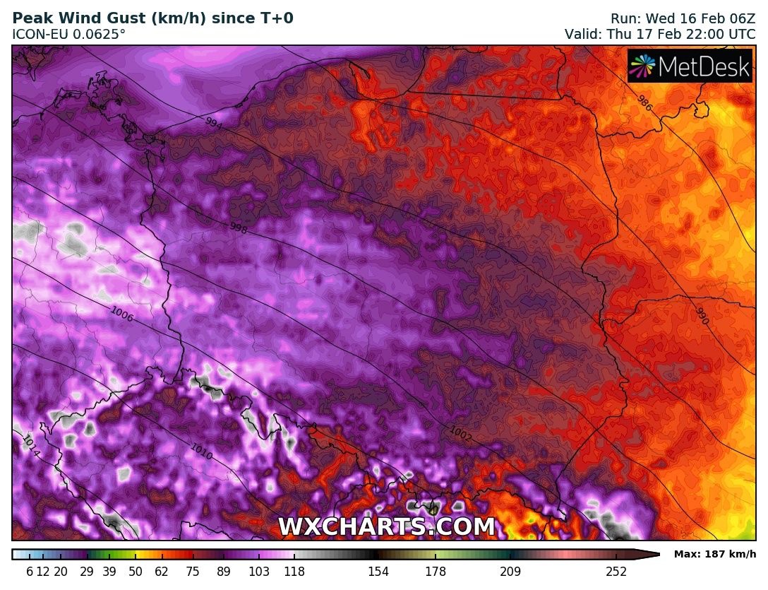 Wichury, gwałtowne burze. Pogodowy Armagedon nadciąga