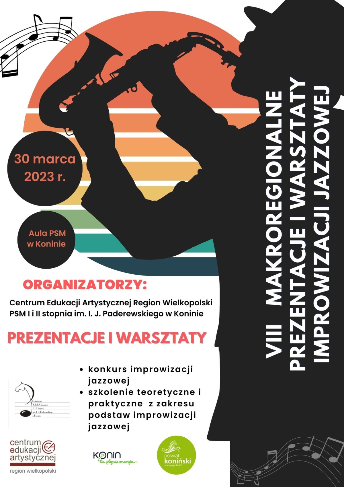 VIII Makroregionalne Prezentacje i Warsztaty Improwizacji Jazzowej Konin 2023